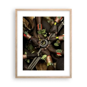 Een poster in een licht eiken lijst - Wij zijn samen - 40x50 cm