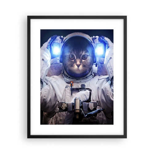 Poster in een zwarte lijst - Houston, je hebt een probleem - 40x50 cm