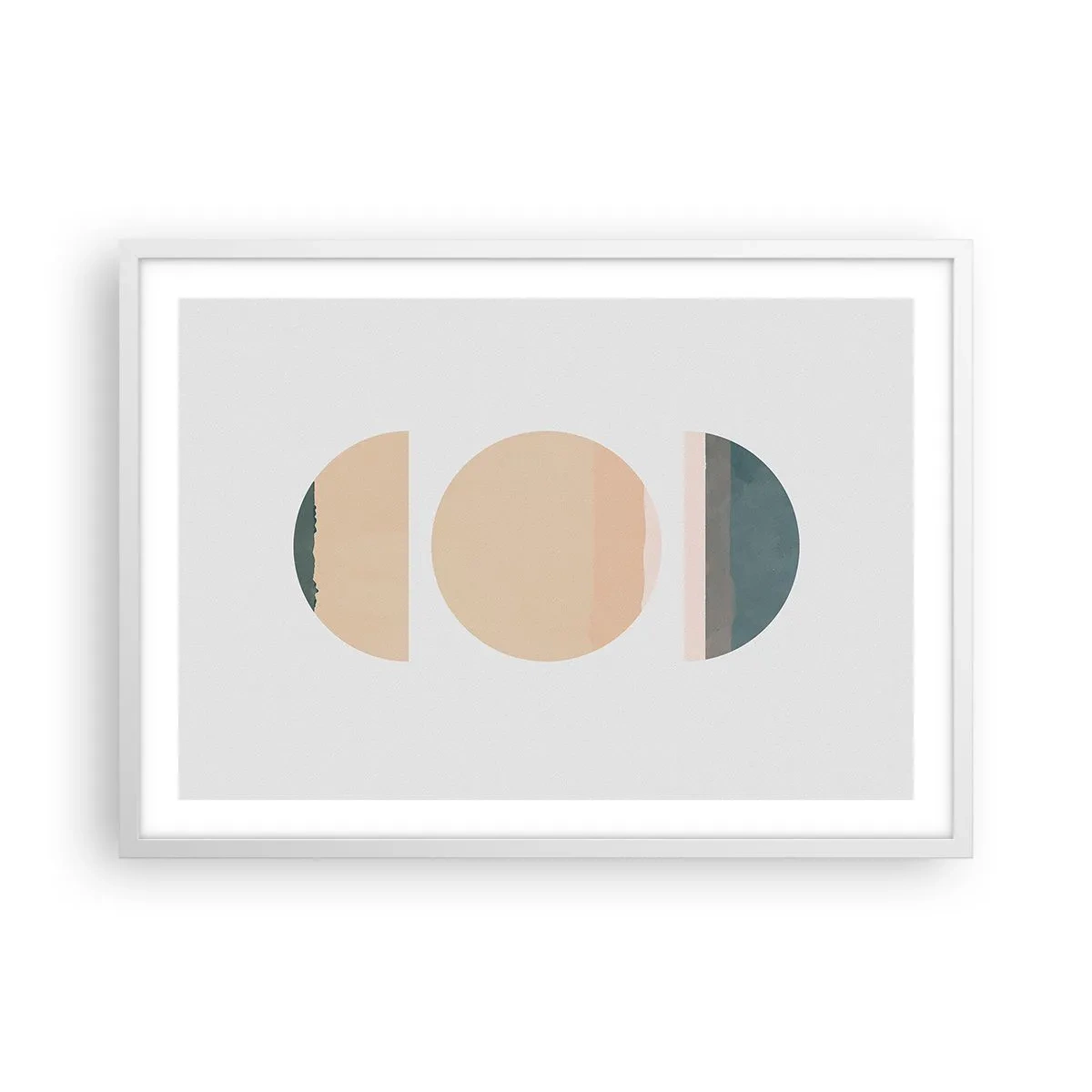 Poster in een witte lijst - Een Wiel achter een andere - 70x50 cm