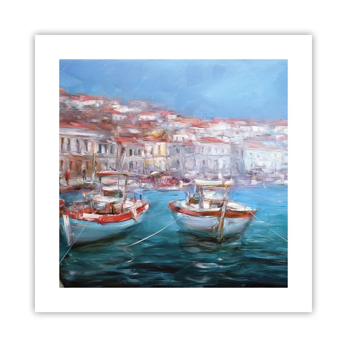 Poster - Italiaanse baai - 40x40 cm