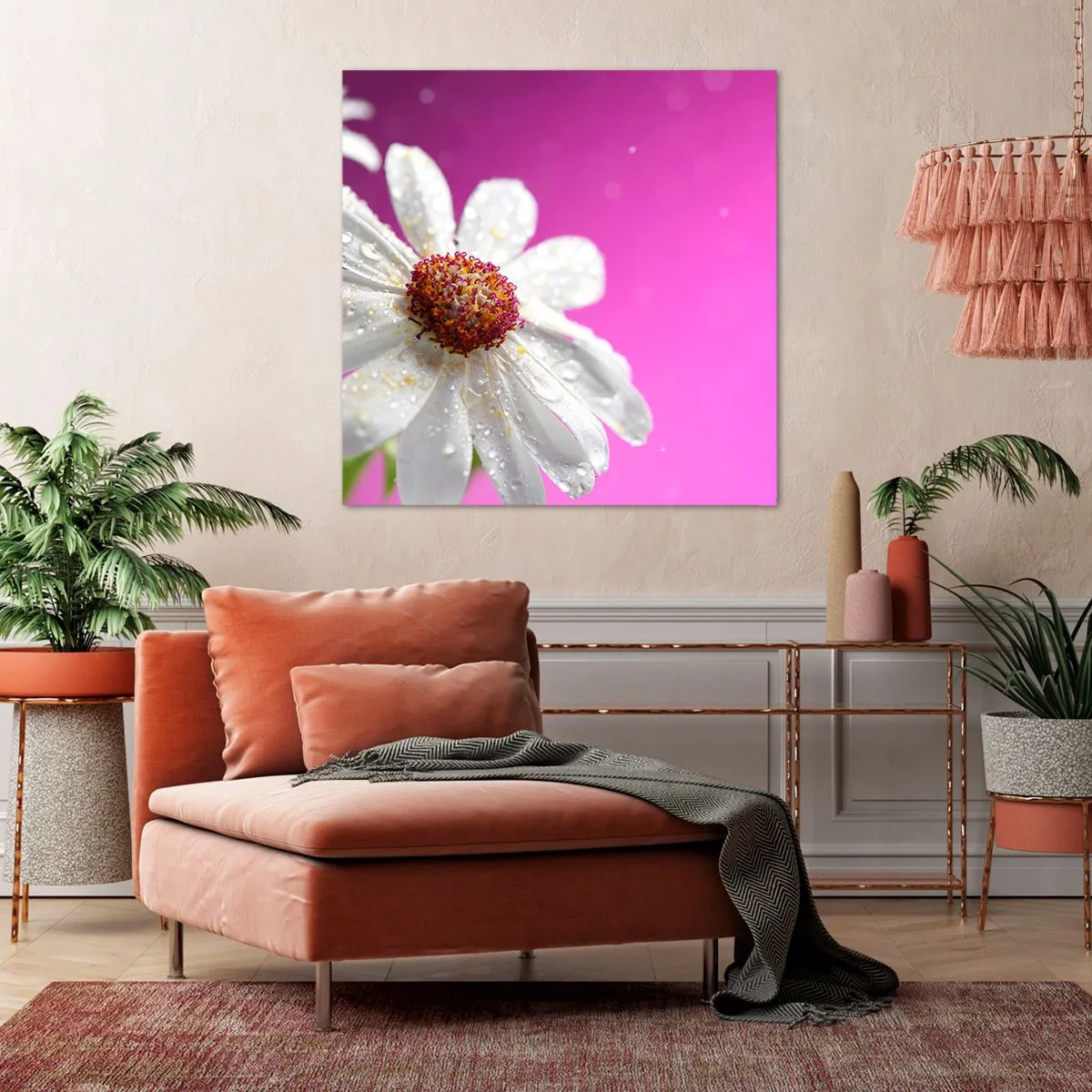 Schilderen op canvas - Bescheiden in zijn schoonheid - 40x40 cm
