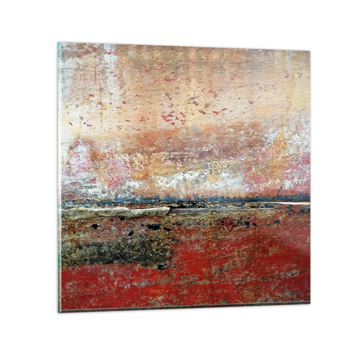 Schilderen op glas - Wellicht is het de zee - 70x70 cm
