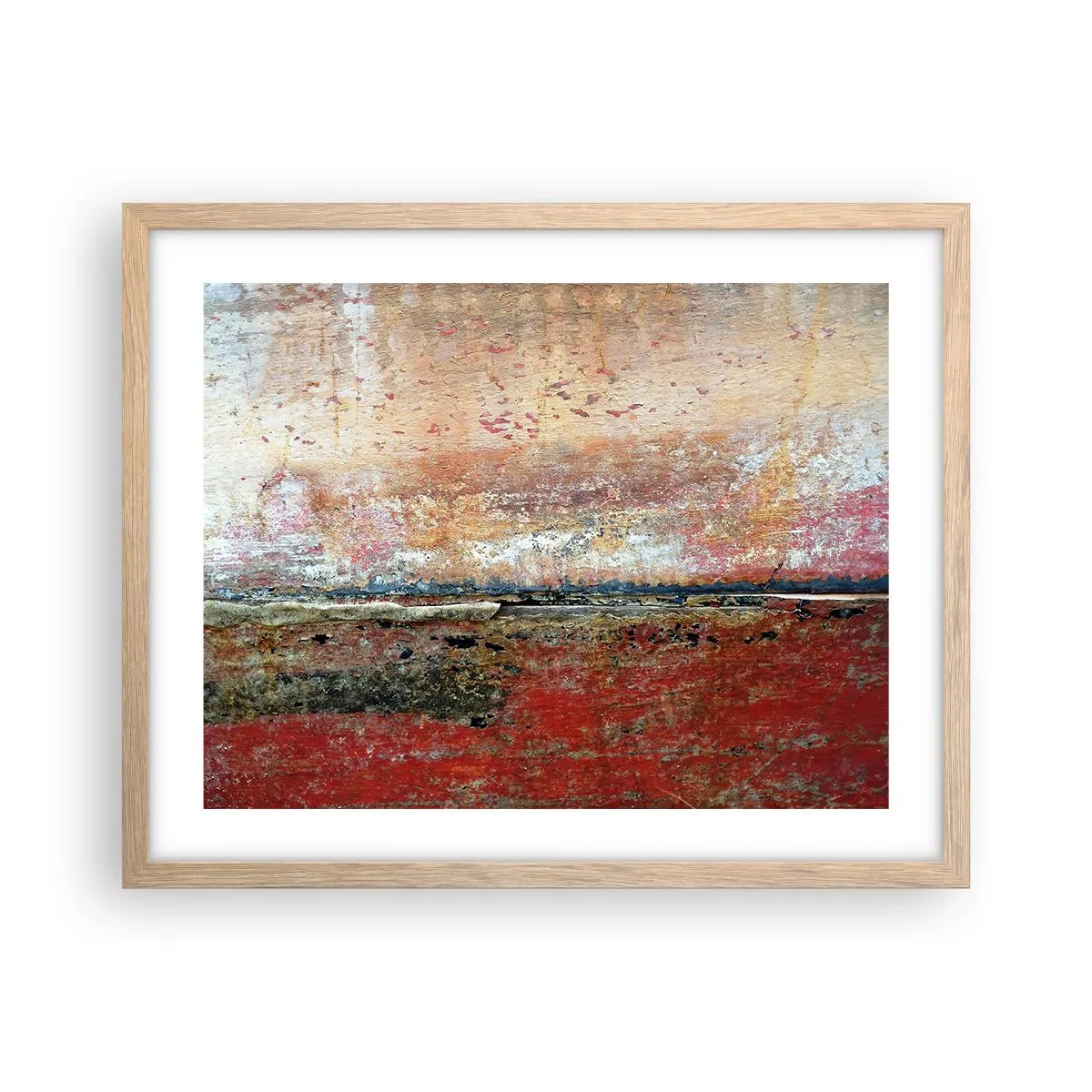 Een poster in een licht eiken lijst - Wellicht is het de zee - 50x40 cm