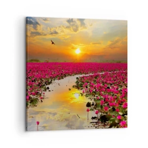 Schilderen op canvas - Het geheime leven van het meer - 60x60 cm