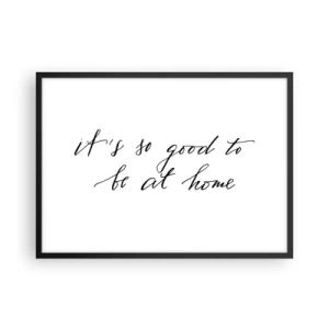 Poster in een zwarte lijst - De hele waarheid - 70x50 cm
