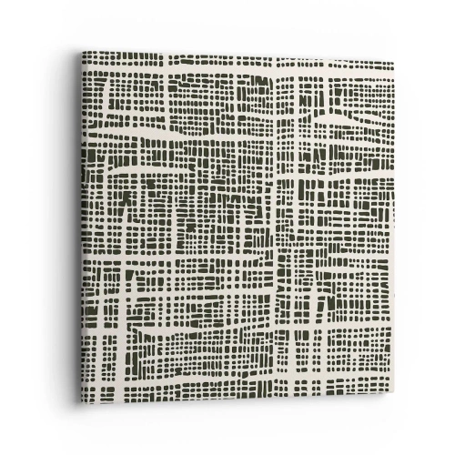 Schilderen op canvas - Geweven compositie - 40x40 cm