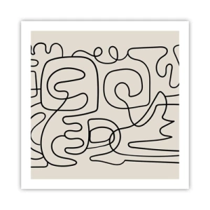 Poster - Volg het pad - 60x60 cm