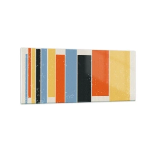 Schilderen op glas - Muzieknotatie - 120x50 cm