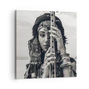 Schilderen op canvas - De muziek van het Oosten zelf - 50x50 cm