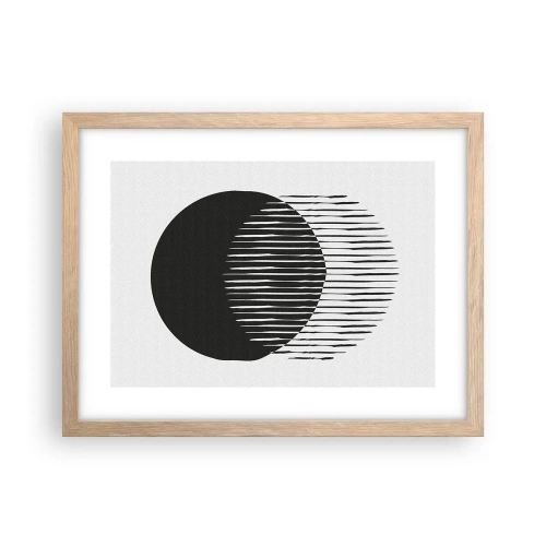 Een poster in een licht eiken lijst - Zijn alter ego - 40x30 cm