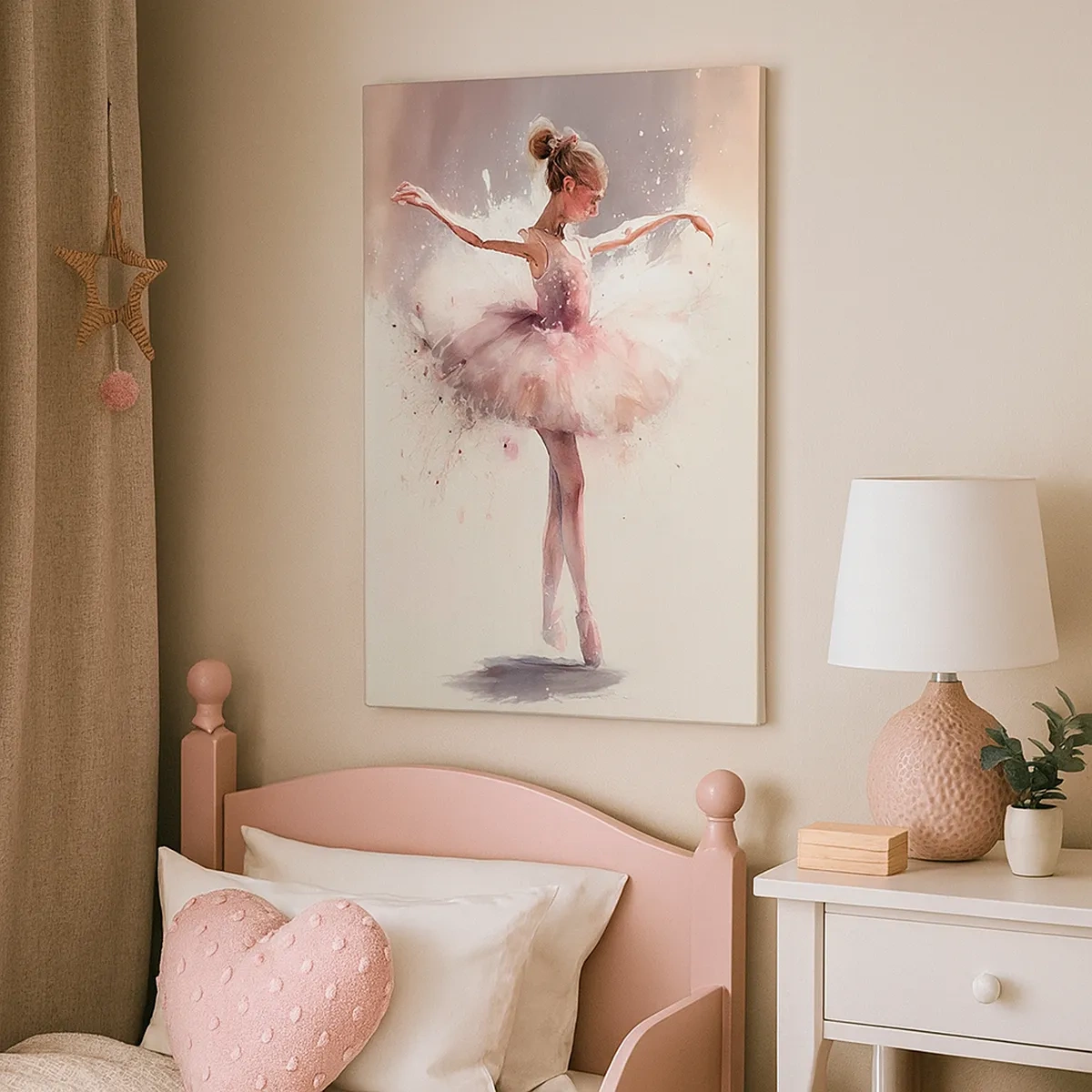 Schilderen op canvas - Als een jonge vogel - 50x70 cm