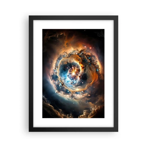 Poster in een zwarte lijst - Begin - 30x40 cm
