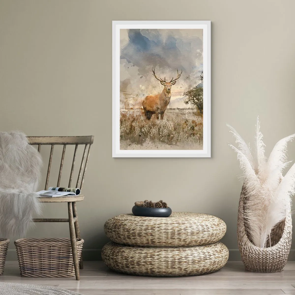 Poster in een witte lijst - Waardigheid - kracht - waardigheid - 70x100 cm