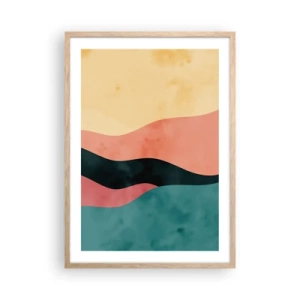 Een poster in een licht eiken lijst - Conforme non-conformiteit - 50x70 cm