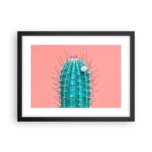 Poster in een zwarte lijst - Kijk gewoon - 40x30 cm