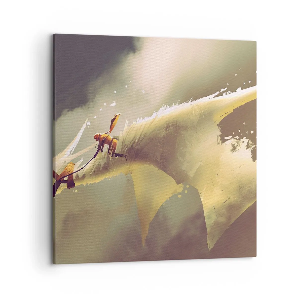 Schilderen op canvas - De wereld te hulp - 50x50 cm