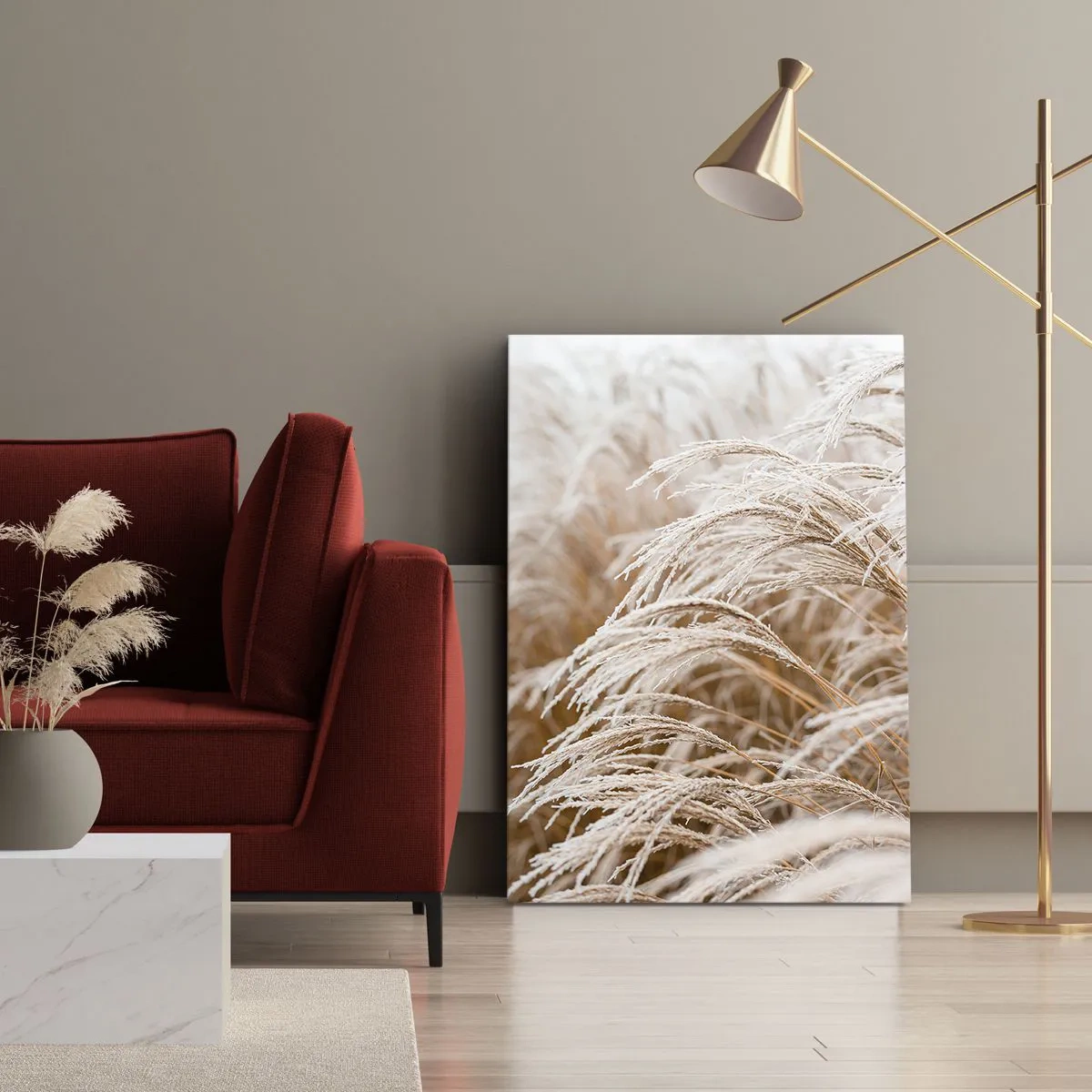 Schilderen op canvas - Buig je neer voor de herfstzon - 70x100 cm