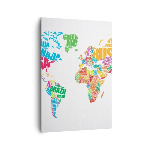 Schilderen op canvas - Ik wil ze allemaal weten - 70x100 cm