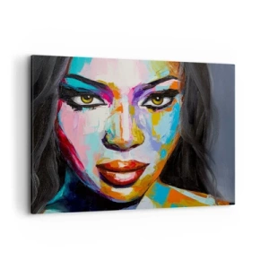 Schilderen op canvas - Het is onmogelijk om je ogen af ​​te houden - 120x80 cm