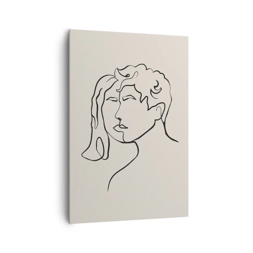 Schilderen op canvas - En er ontstond eenheid - 70x100 cm