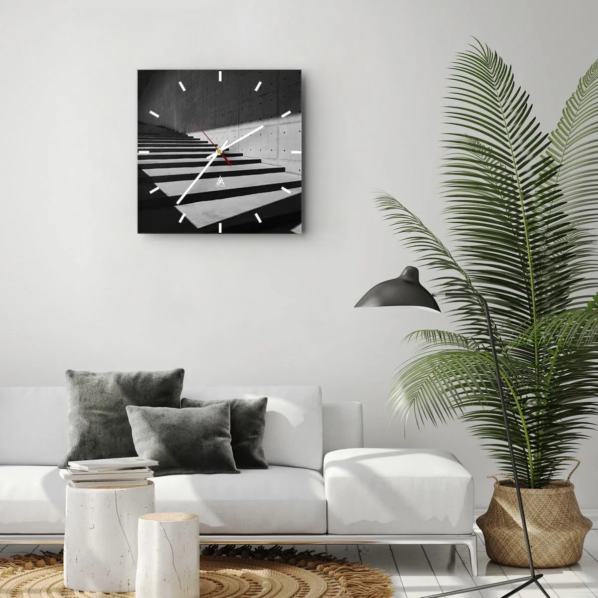Wandklok - Klok - De rauwe schoonheid van het modernisme - 30x30 cm