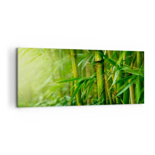 Schilderen op canvas - Maak kennis met groen zelf - 100x40 cm