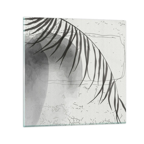 Schilderen op glas - Het subtiele exotisme van de natuur - 60x60 cm