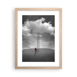 Een poster in een licht eiken lijst - Alles is mogelijk - 30x40 cm