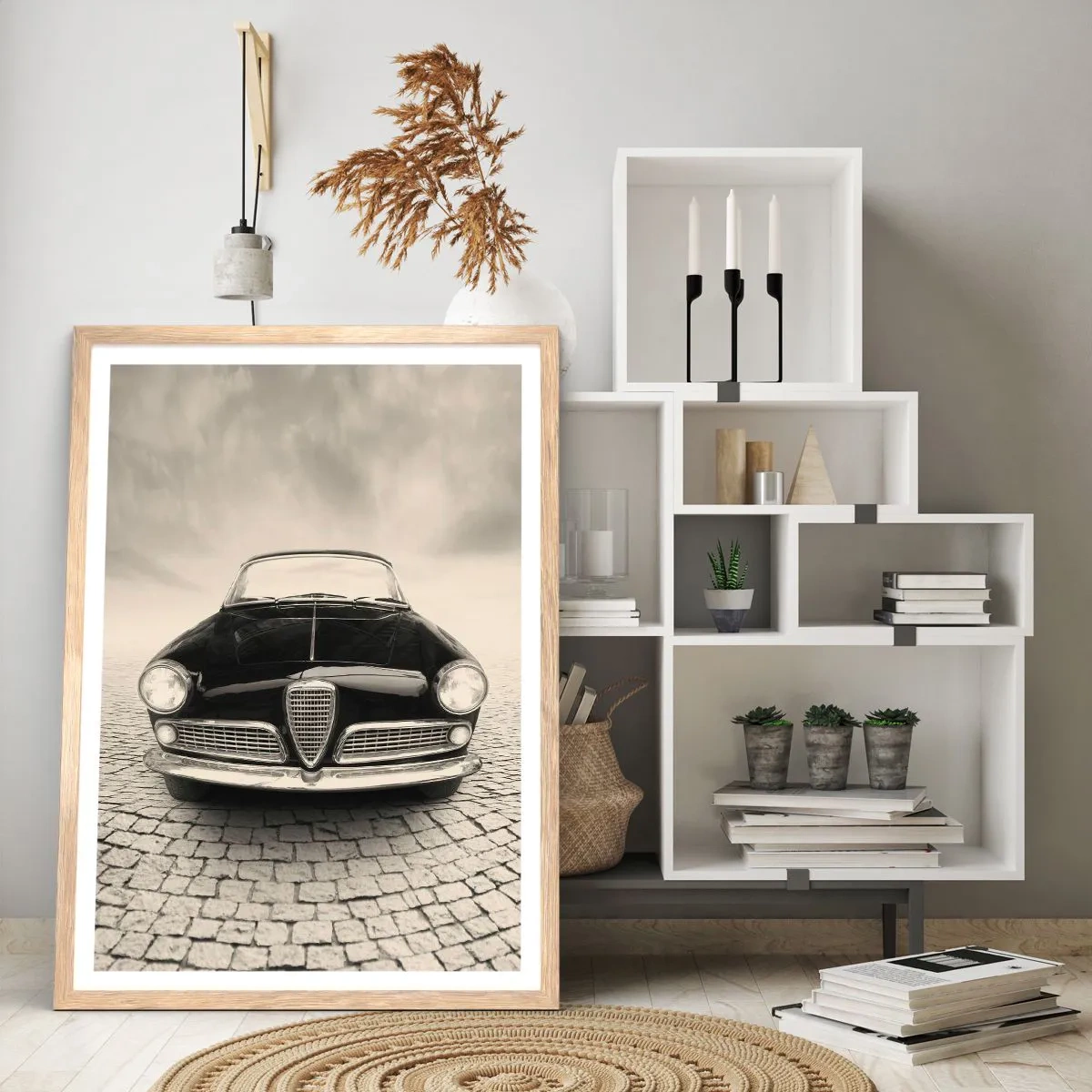 Een poster in een licht eiken lijst - Je moet gewoon van me houden - 50x70 cm