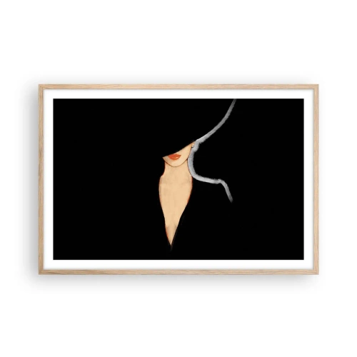 Een poster in een licht eiken lijst - Elegantie en stijl - 91x61 cm