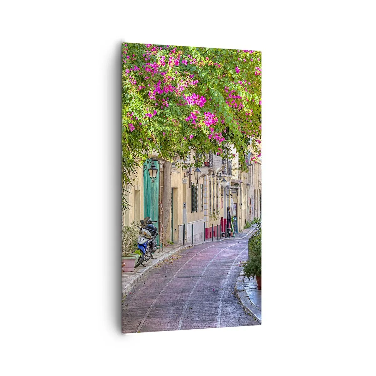 Schilderen op canvas - Bloeiende steeg - 65x120 cm