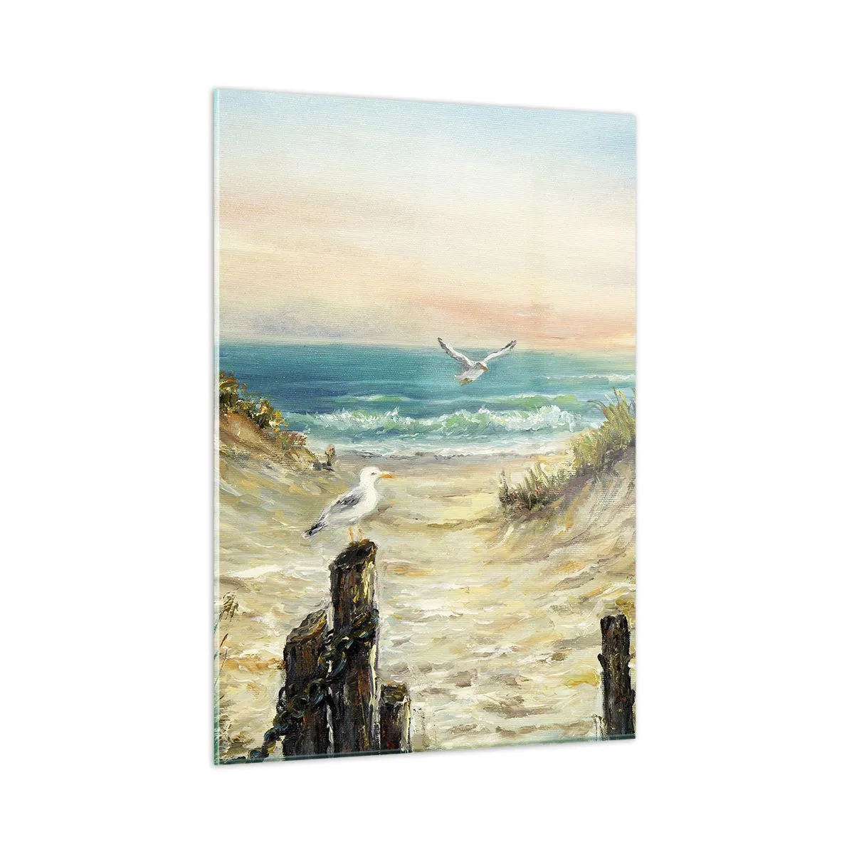 Schilderen op glas - Windstille afzondering - 50x70 cm