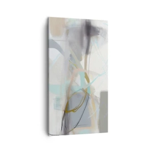 Schilderen op canvas - Mistige abstractie - 45x80 cm