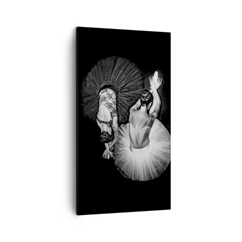 Schilderen op canvas - Jin en Jang - perfecte balans - 45x80 cm