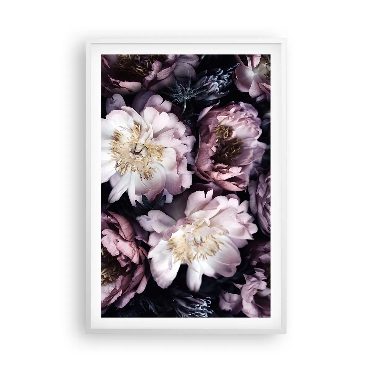 Poster in een witte lijst - Boeket ouderwets - 61x91 cm