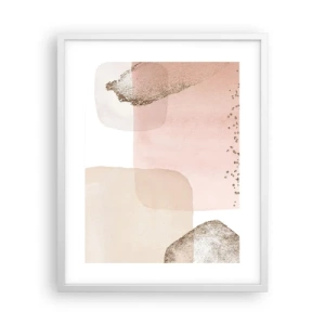 Poster in een witte lijst - Een blik door kleur - 40x50 cm