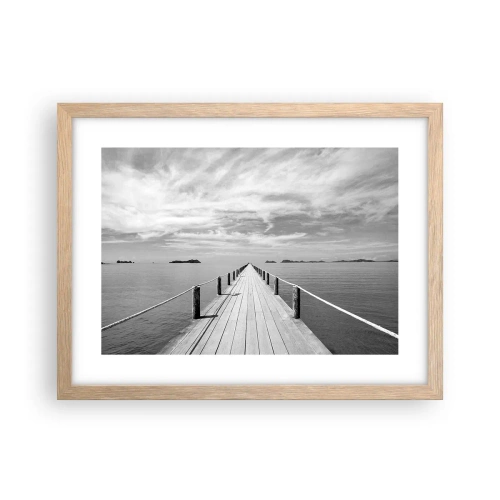 Een poster in een licht eiken lijst - Of misschien een reis... - 40x30 cm