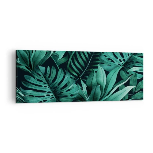 Schilderen op canvas - De diepte van tropisch groen - 140x50 cm