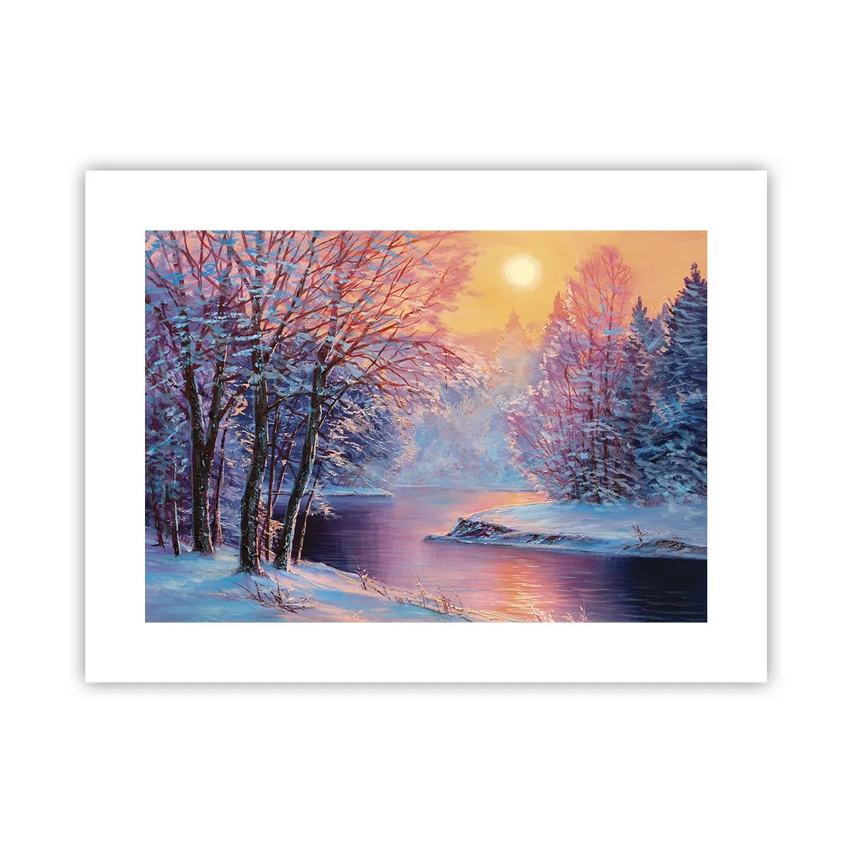 Poster - De kleuren van de winter - 40x30 cm