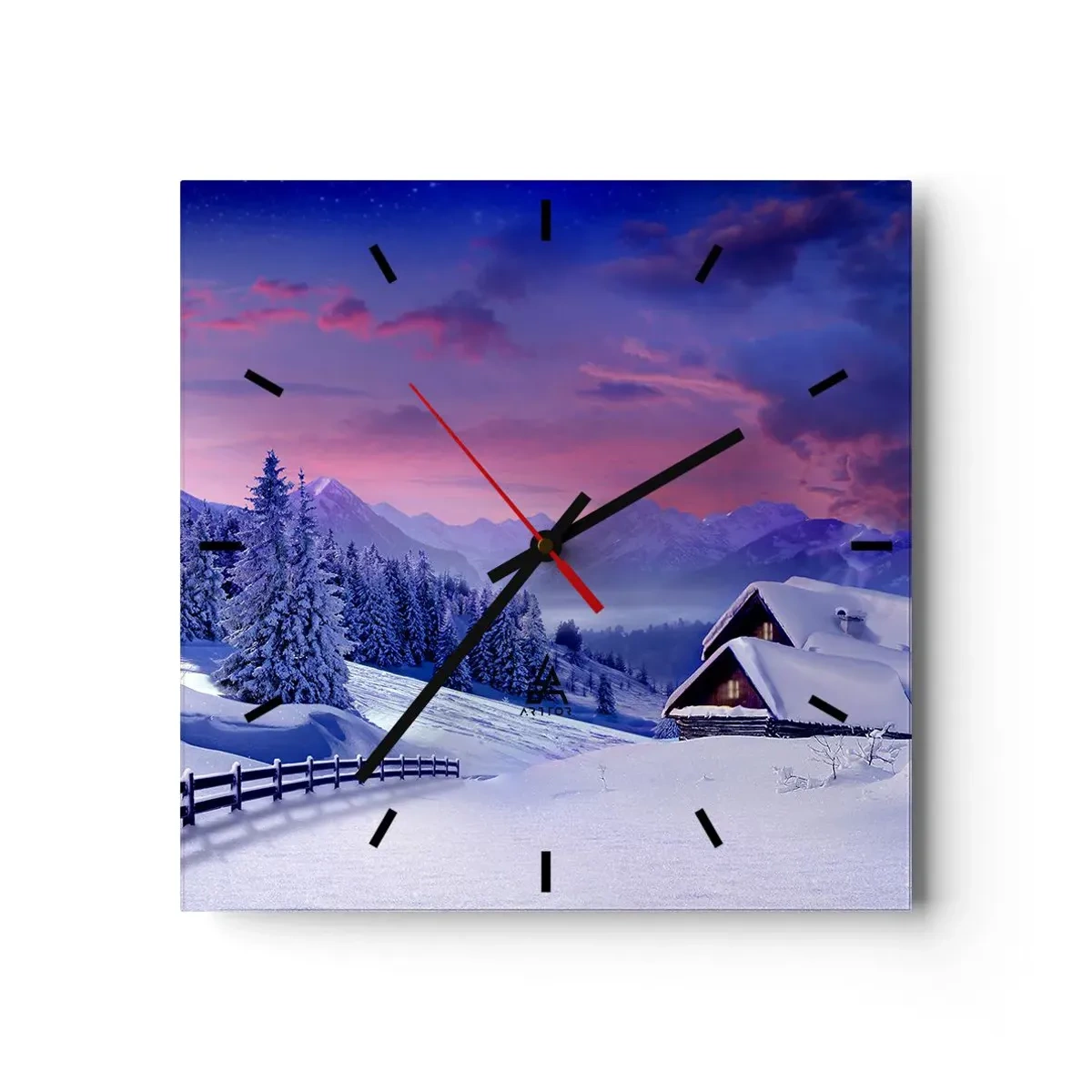 Wandklok - Klok - Stille nacht - 40x40 cm