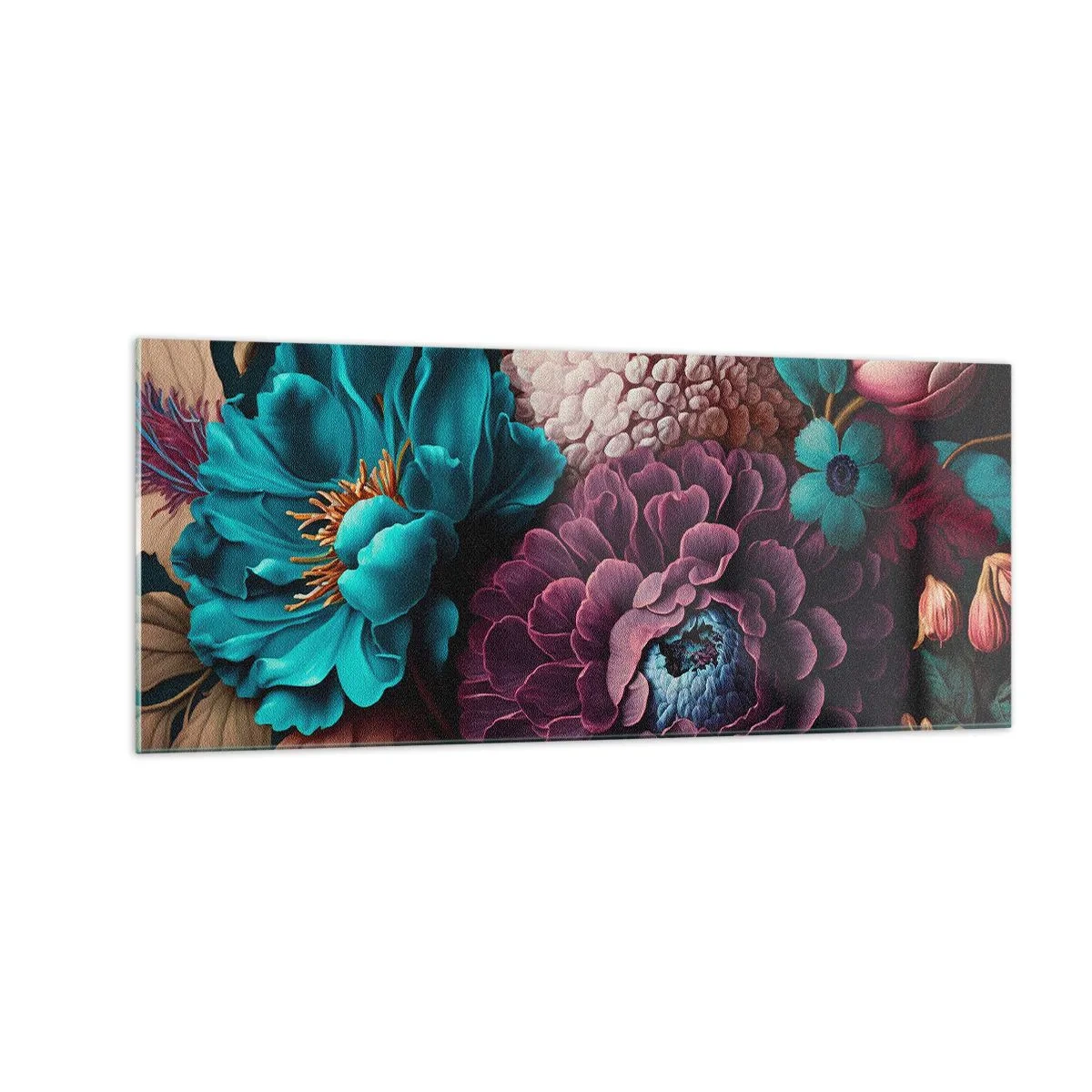 Schilderen op glas - Natuur in overvloed - 100x40 cm