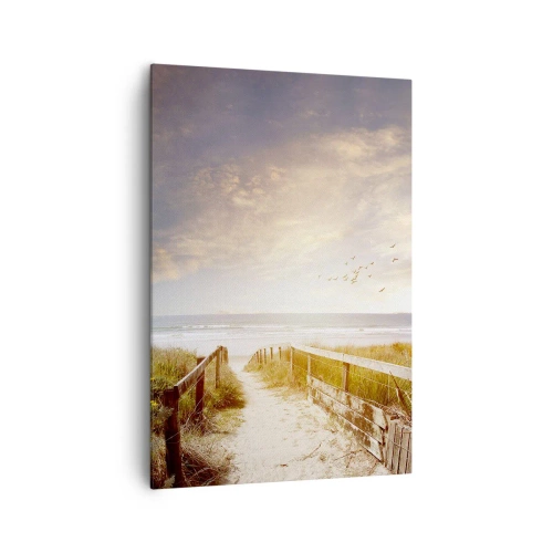 Schilderen op canvas - Een ruimte van rust - 70x100 cm