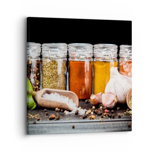 Schilderen op canvas - Zodat het leven smaak heeft - 30x30 cm