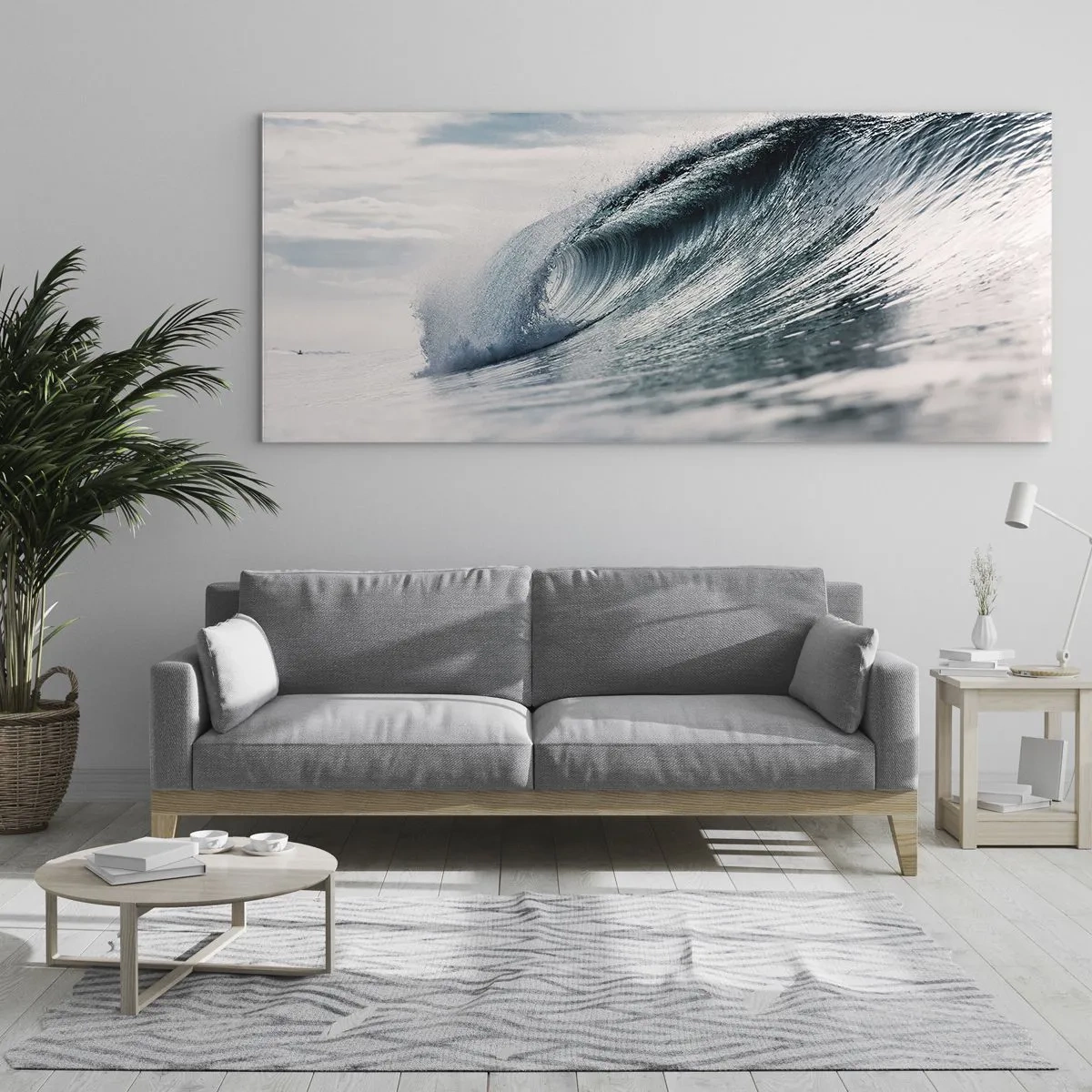 Schilderen op glas - Waterpiek - 140x50 cm