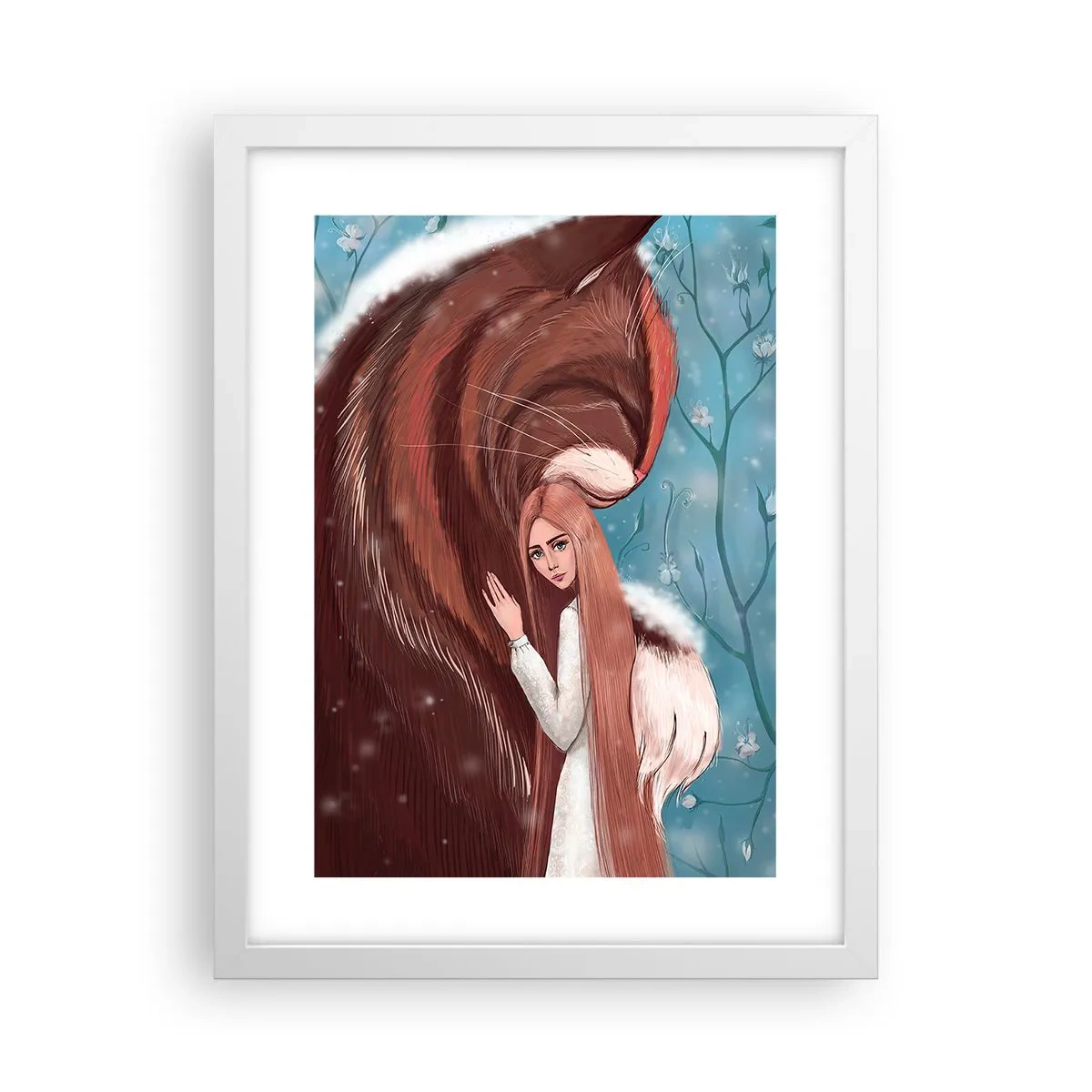 Poster in een witte lijst - Welkom in het sprookje - 30x40 cm