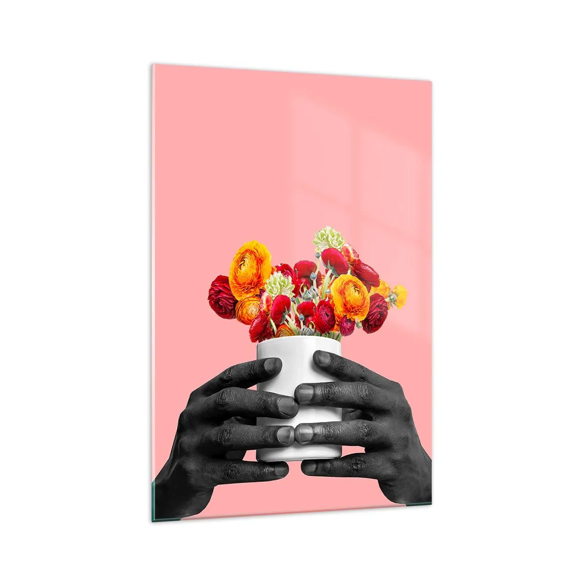 Schilderen op glas - De apotheose van het leven - 70x100 cm