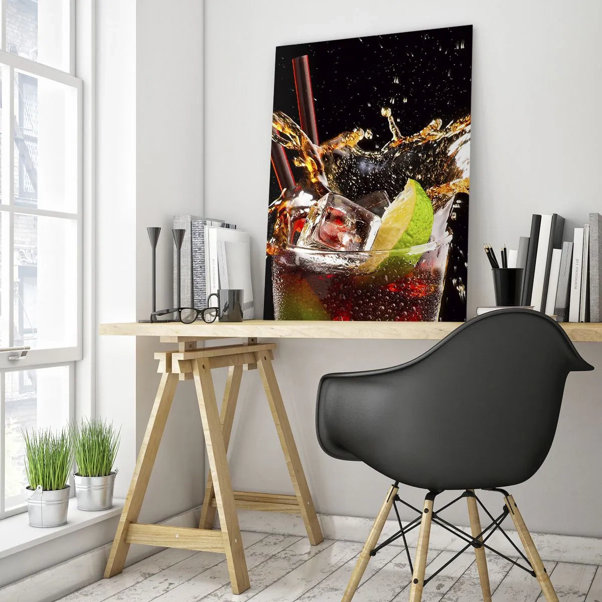 Schilderen op glas - Vreugde en energie van kleuren - 50x70 cm
