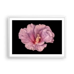 Poster in een witte lijst - Recht in het hart - 70x50 cm