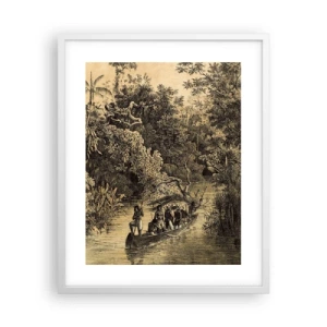 Poster in een witte lijst - Expeditie naar de bron - 40x50 cm