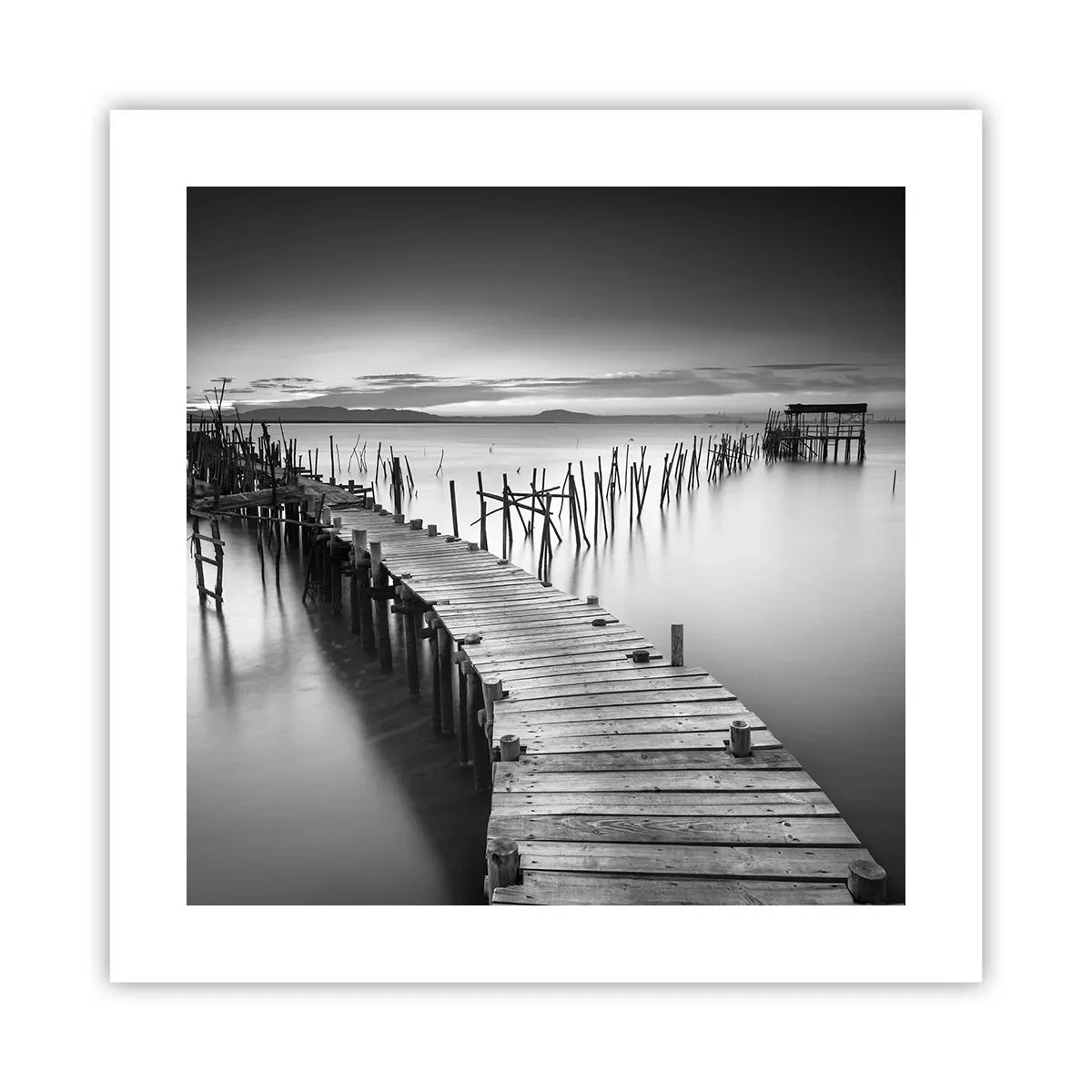 Poster - De rust van een vergeten kust - 40x40 cm